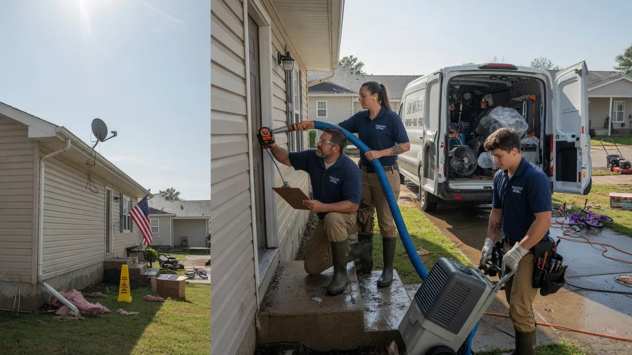 Ceiling Water Damage Restoration in Ninnekah, OK near me