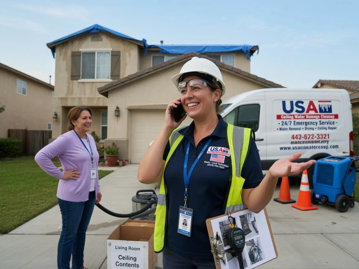 Ceiling Water Damage Restoration Ninnekah, OK FAQs